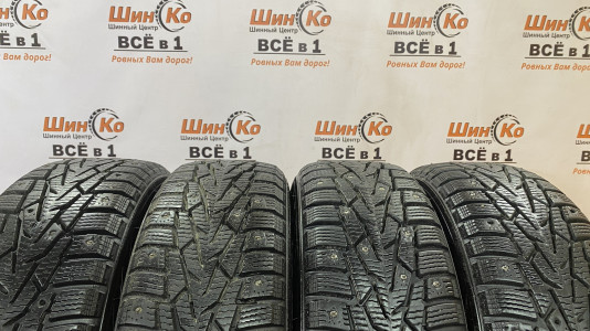 Шины зимние шипованные б/у Nokian Nordman 7 175/70 R13 82T