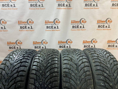 Шины зимние шипованные б/у Nokian Hakkapeliitta 9 195/55 R16 87T